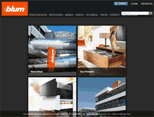 Tablet Screenshot of connect.blum.com